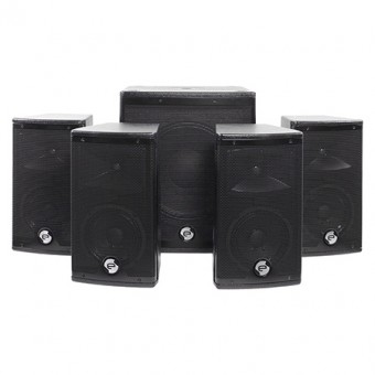 SISTEM 1 SUBWOOFER ACTIV 270W + 4 SATELITI 12/30CM 80WX4