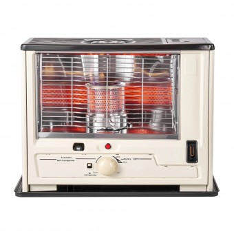 Soba terasa cu motorina/gaz lampant, Suprafata incalzire 30 m², Oprire automata, Rezervor 14 l, Consum 0.8-1 l/h