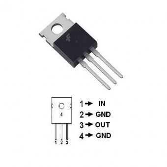 STABILIZATOR TENSIUNE POZITIVA 3 TERMINALE,6V 1A