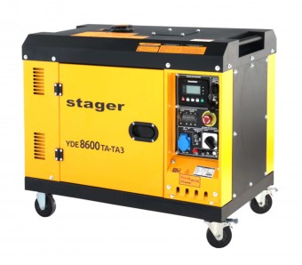 Stager YDE8600TA-TA3 Generator insonorizat 7.5kVA, 3000rpm, dual, diesel, pornire electrica - 6960270421216