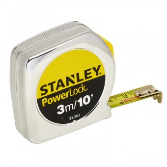 Stanley 0-33-203 Ruleta powerlock classic cu carca metalica 3m/10 x 12,7mm - 3253560332037