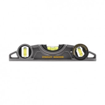 Stanley 0-43-609 Nivela magnetica Fatmax Torpedo, aluminiu, 250 mm, 3 fiole