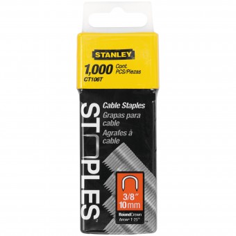 Stanley 1-CT106T Set 1000 Capse pentru cabluri, tip 7/CT100, 10mm, 3/8 - 3253561058479