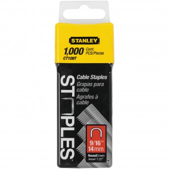 Stanley 1-CT109T Set 1000 Capse pentru cabluri, tip 7/CT100, 14mm, 9/16 - 3253561051692