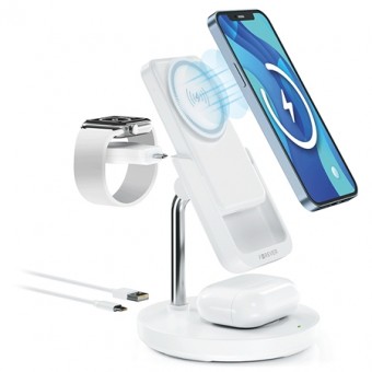 STATIE INCARCARE 5 IN 1 CU INCARCARE WIRELESS MAGNETIC - ALB