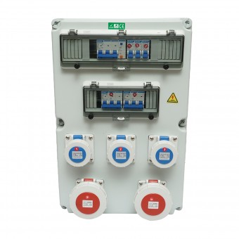 Tablou grup prize organizare santier 2x415V/32A, 3x250V/16A, 18 module 540x360x180mm IP67 SUNTREE