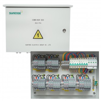 Tablou sigurante de protectie echipat 380V pentru sisteme fotovoltaice 20-30KW DC/AC cu 6 siruri/stringuri 63A, IP65