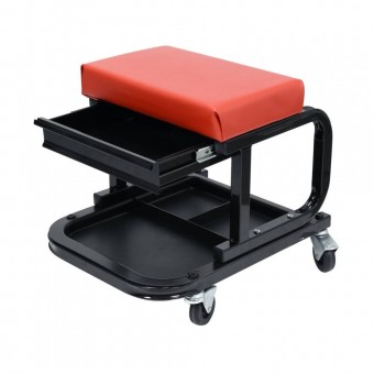 Taburet pentru atelier cu 4 roti, maxim 150kg, 1 sertar