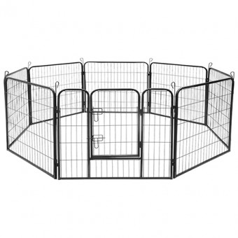 Tarc modular pentru caini 8 panouri 80x60 cm rebel anim