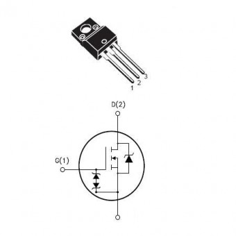 TRANZISTOR MOS CANAL N 400V 9A 0.49 OHM