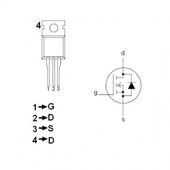 TRANZISTOR MOS CANAL N 800V 3.5A 125W