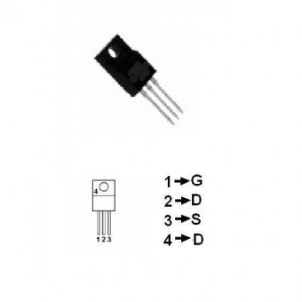 TRANZISTOR MOSFET CANAL N 4A 75W BUZ90AF