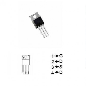 TRANZISTOR MOSFET CANAL N 60V 50A 190W 18MOHM