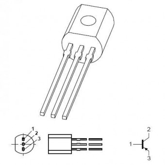 TRANZISTOR PNP MEDIE PUTERE 60V 1A