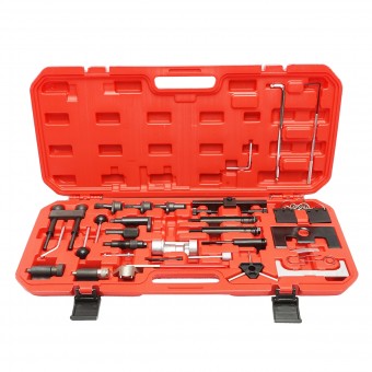 Trusa blocare cale si fixare distributie VW, Audi, Seat, Skoda pe benzina si diesel 34 piese Breckner Germany