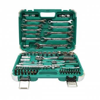 Trusa chei tubulare 4-32mm si chei fixe combinate 8-22mm, biti, hex, torx, antrenor cu clichet 82 piese Breckner Germany