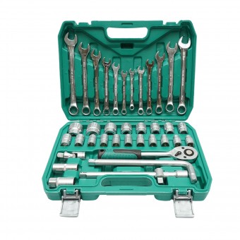 Trusa chei tubulare 8-32mm si chei fixe combinate 8-19mm, antrenor cu clichet 38 piese Breckner Germany