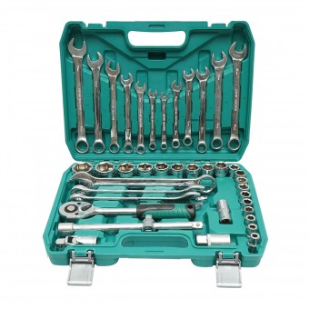 Trusa chei tubulare 8-32mm si chei fixe combinate 8-24mm, antrenor cu clichet 41 piese Breckner Germany