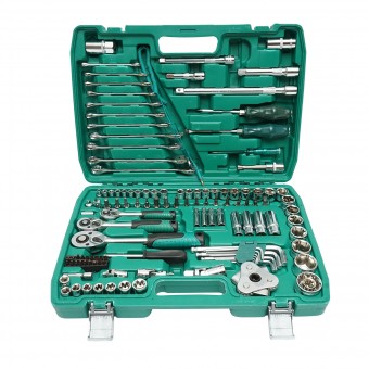 Trusa chei tubulare hexagonale, fixe, torx, imbus antrenor cu clichet 121 piese Breckner Germany