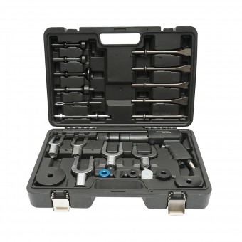 Trusa ciocan pneumatic cu dalti, furci de separare, capete, presiune 6-8 bar 25 piese Breckner Germany