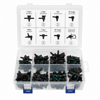 Trusa conectori conducta retur injectoare diesel common rail 85 piese Breckner Germany
