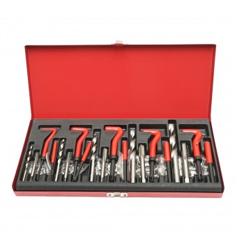 Trusa pentru reparat filete M5, M6, M8, M10, M12 131 piese Breckner Germany