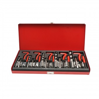 Trusa pentru reparat filete M5, M6, M8, M10, M12 131 piese Breckner Germany
