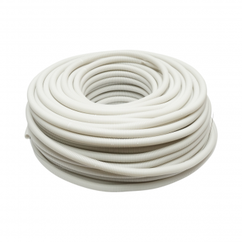 Tub flexibil copex 20mm cu fir, ignifug din polietilena HDPE 320N gri 100m/rola