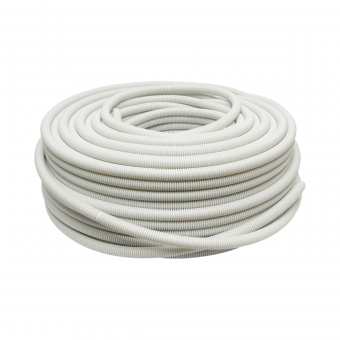 Tub flexibil copex 20mm cu fir, ignifug din polietilena HDPE 750N gri 100m/rola