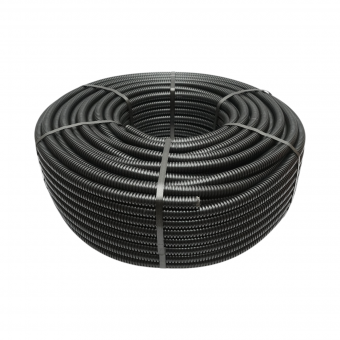Tub flexibil copex 20mm Gewiss DX15020R fara fir, ignifug din PVC, 750N negru 100m/rola