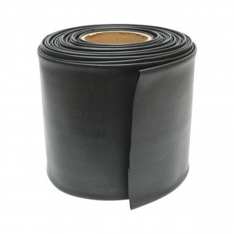 Tub termocontractabil 150mm negru 25m/rola