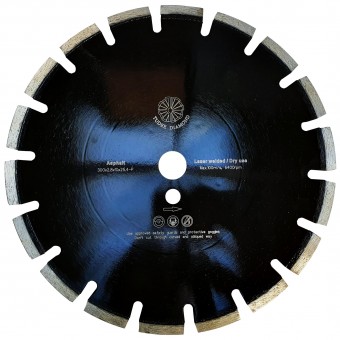 Tudee Disc diamantat  debitare asfalt, standard, 300x25.4x10x2.8mm
