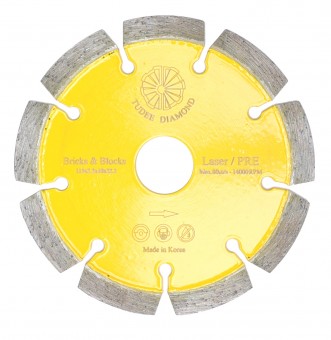 Tudee Disc diamantat debitare materiale constructii, premium, 115x22.2x10x2.2mm