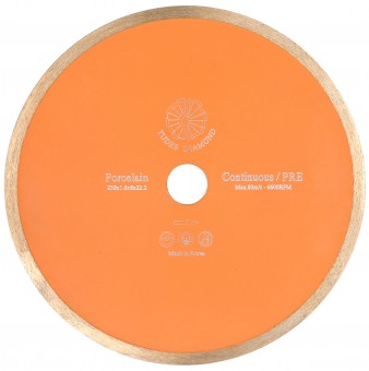 Tudee Disc diamantat debitare portelan, premium, 230x22.2x8x1.6mm