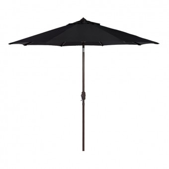 Umbrela pentru gradina, Strend Pro Zoe Black, 230 cm, 34 mm, PE 180 g
