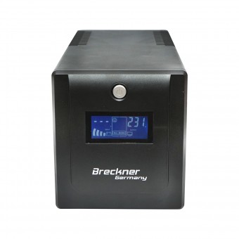 UPS 1000VA/600W cu baterii 2x7Ah si 4 prize schuko, LCD, USB, AVR Breckner Germany