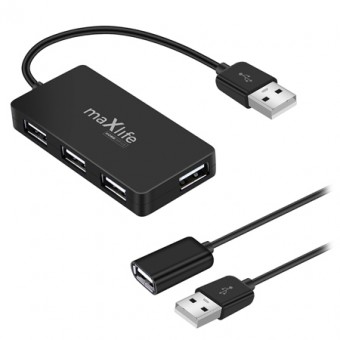 USB HUB 4 USB CABLU 0.15M + CABLU 1.5M