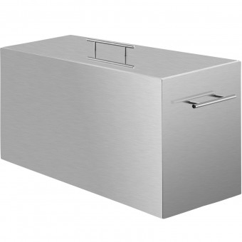 Vas pentru sterilizare conserve, 520.7 x 292.1 x 330.2 mm, 2 x niveluri, Inox alimentar, Capac