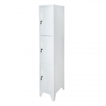 Vestiar, dulap metalic cu 3 usi securizate 1700x300x450mm Breckner Germany