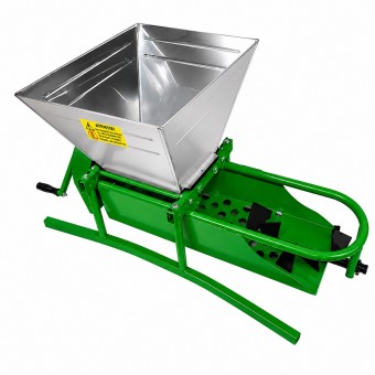 Zdrobitor de struguri manual Micul Fermier, capacitate cuva 30 litri, capacitate productie 200kg/h, cu desciorchinator