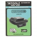 Adaptor Detoolz utilizare acumulator Micul Fermier (compatibil Makita LXT) - echipamente FlexiPower