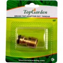 Adaptor robinet 1/2, Topgarden 400411, cu filet exterior, Alama