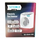 Aeroterma electrica Detoolz 1000/2000W, carcasa plastic