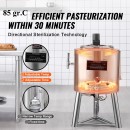 Aparat automat pentru pasteurizare/strilizare lapte, sucuri, Inox, Capacitate 30 l, 590 x 590 x 980 mm