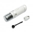 Aparat de cafea portabil 12V/100W, baterie litiu 9600 mAh, presiune 20 bar, rezervor apa 60-80ml, ceasca 300ml, capsule Nespresso, Dolce Gusto, cafea macinata