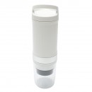 Aparat de cafea portabil 12V/100W, baterie litiu 9600 mAh, presiune 20 bar, rezervor apa 60-80ml, ceasca 300ml, capsule Nespresso, Dolce Gusto, cafea macinata