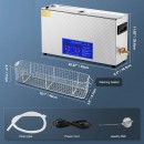 Aparat de curatat cu ultrasunete, Capacitate 10 l, 300W, frecventa ultra-înalta 40 kHz, Cosuri si camera interioare, Inox, 0 la 80°C