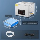 Aparat de curatat cu ultrasunete, Capacitate 15 l, 360W, 40kHz, Cosuri si camera interioare, Inox, 0 la 80°C