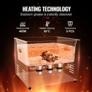 Aparat de curatat cu ultrasunete, Capacitate 15 l, 360W, 40kHz, Cosuri si camera interioare, Inox, 0 la 80°C