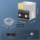 Aparat de curatat cu ultrasunete, Capacitate 2 l, 60W, 40kHz, Cosuri si camera interioare, Inox, 0 la 80°C